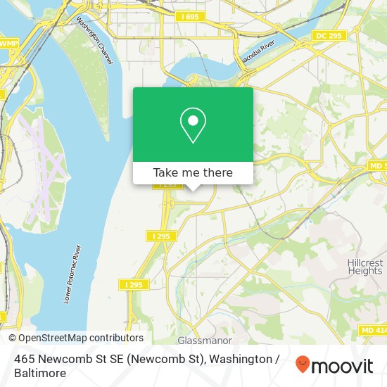 465 Newcomb St SE (Newcomb St), Washington, DC 20032 map