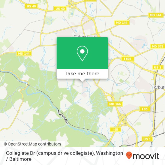 Collegiate Dr (campus drive collegiate), Catonsville, MD 21228 map