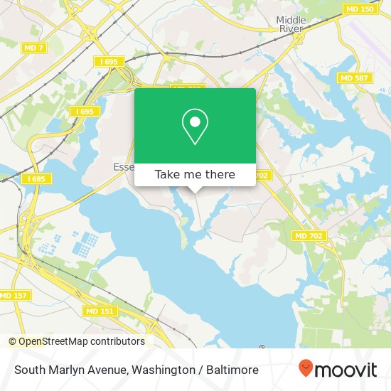 South Marlyn Avenue, S Marlyn Ave, Essex, MD 21221, USA map