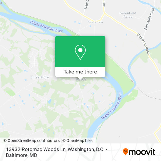 13932 Potomac Woods Ln, Leesburg, VA 20176 map