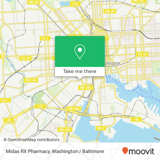 Mapa de Midas RX Pharmacy