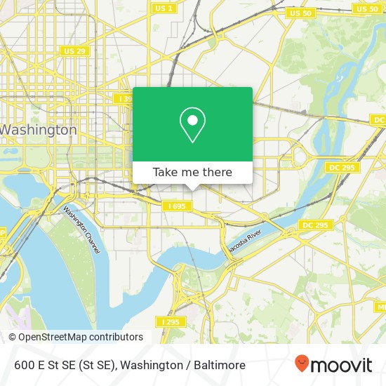 600 E St SE (St SE), Washington, DC 20003 map