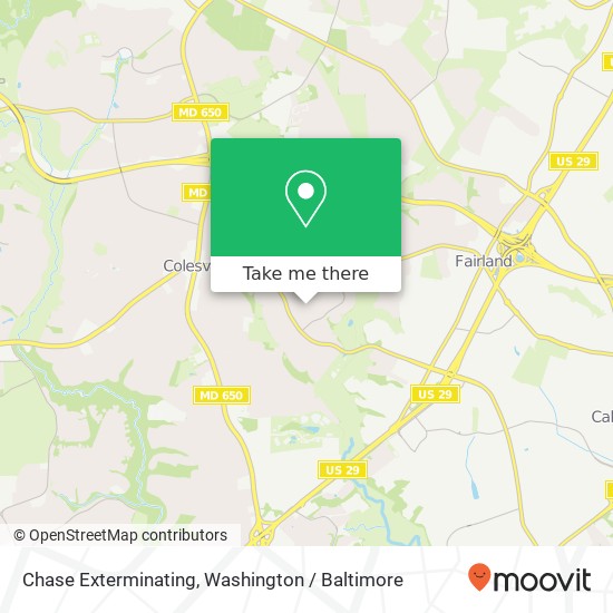 Mapa de Chase Exterminating, 1301 Smith Village Rd