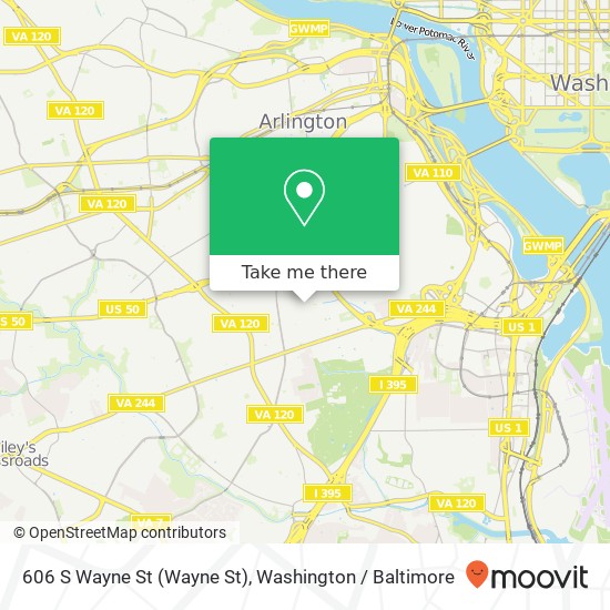 606 S Wayne St (Wayne St), Arlington, VA 22204 map