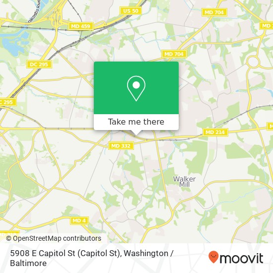 Mapa de 5908 E Capitol St (Capitol St), Capitol Heights, MD 20743