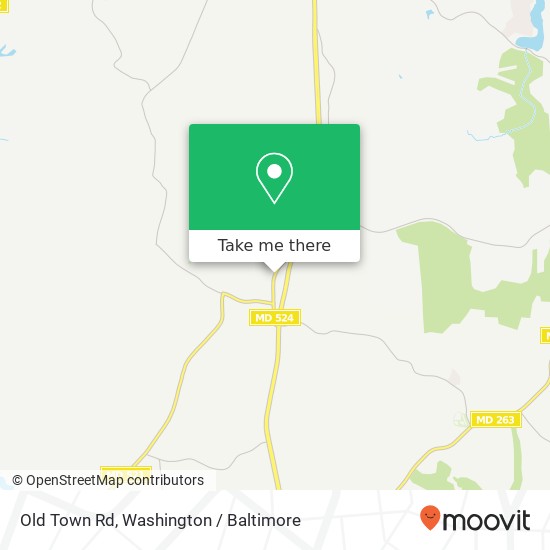 Old Town Rd, Huntingtown (HUNTINGTOWN), MD 20639 map