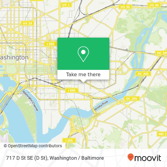 717 D St SE (D St), Washington, DC 20003 map