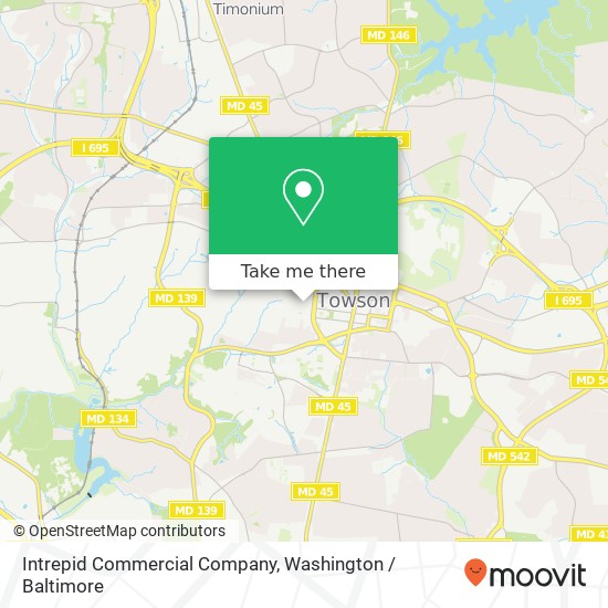Mapa de Intrepid Commercial Company, 400 W Pennsylvania Ave