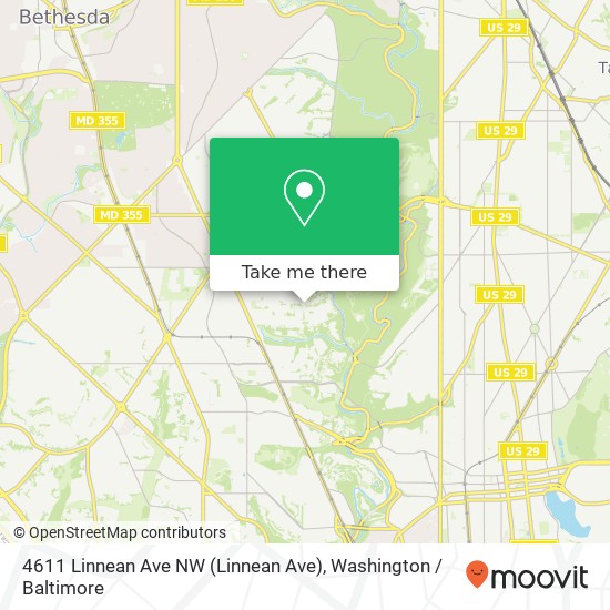 4611 Linnean Ave NW (Linnean Ave), Washington, DC 20008 map