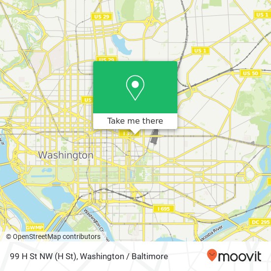 99 H St NW (H St), Washington, DC 20001 map