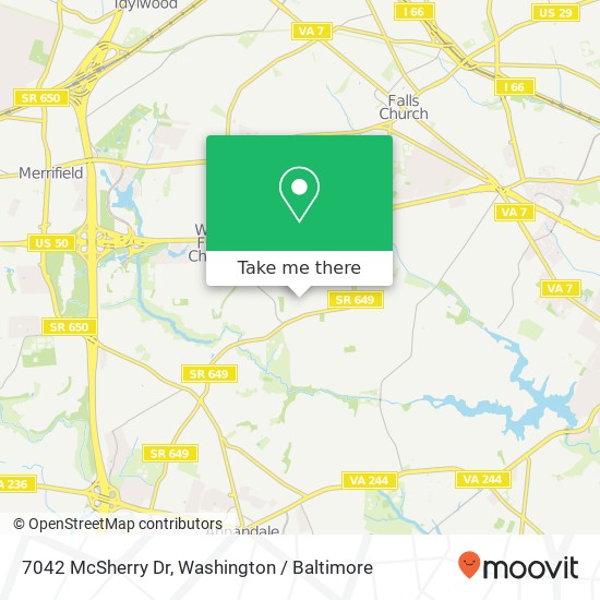 7042 McSherry Dr, Falls Church, VA 22042 map