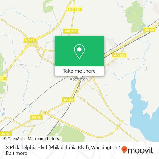 Mapa de S Philadelphia Blvd (Philadelphia Blvd), Aberdeen, MD 21001