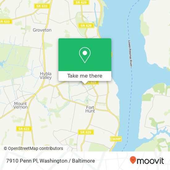 7910 Penn Pl, Alexandria, VA 22308 map