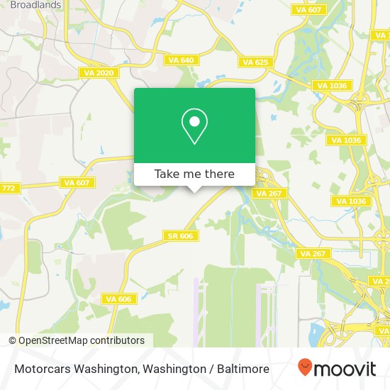 Mapa de Motorcars Washington, 44264 Mercure Cir