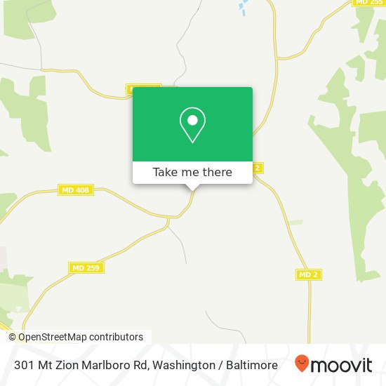 Mapa de 301 Mt Zion Marlboro Rd, Lothian, MD 20711