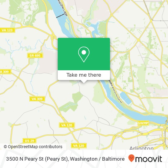 3500 N Peary St (Peary St), Arlington, VA 22207 map