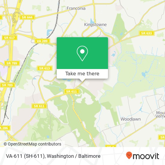 Mapa de VA-611 (SH-611), Alexandria, VA 22315