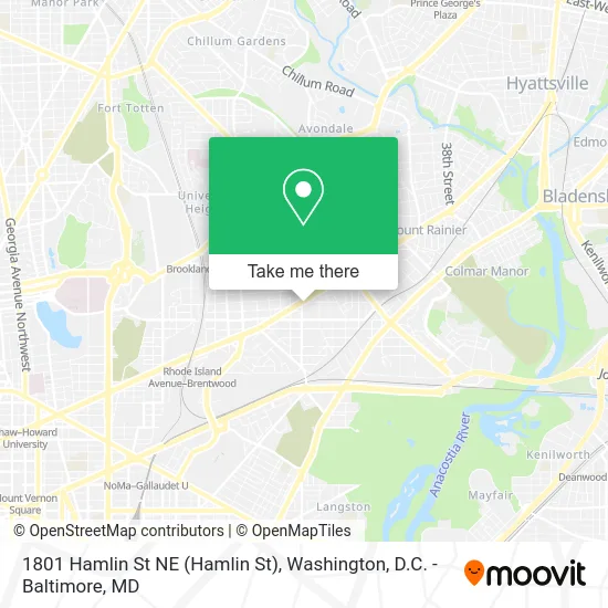 1801 Hamlin St NE map