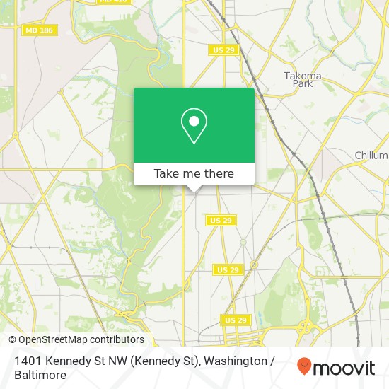 1401 Kennedy St NW (Kennedy St), Washington, DC 20011 map
