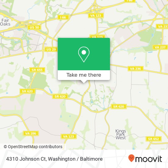 4310 Johnson Ct, Fairfax, VA 22030 map