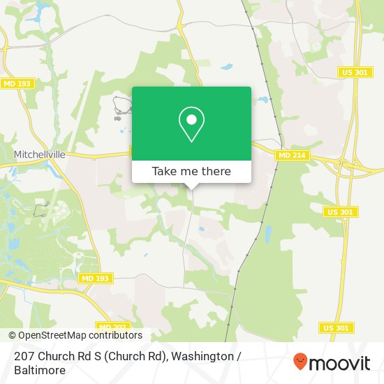 207 Church Rd S (Church Rd), Upper Marlboro, MD 20774 map