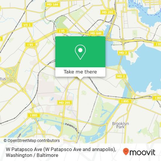 W Patapsco Ave (W Patapsco Ave and annapolis), Baltimore, MD 21230 map