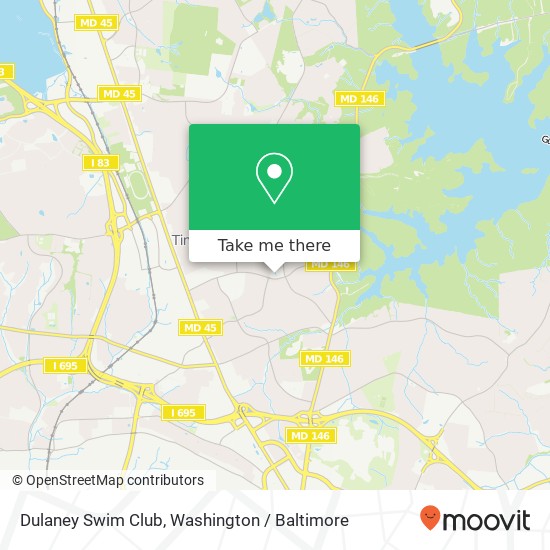 Dulaney Swim Club, 234 E Ridgely Rd map