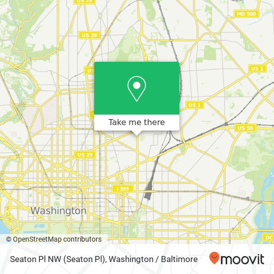 Seaton Pl NW (Seaton Pl), Washington, DC 20002 map