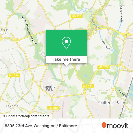 8805 23rd Ave, Hyattsville, MD 20783 map