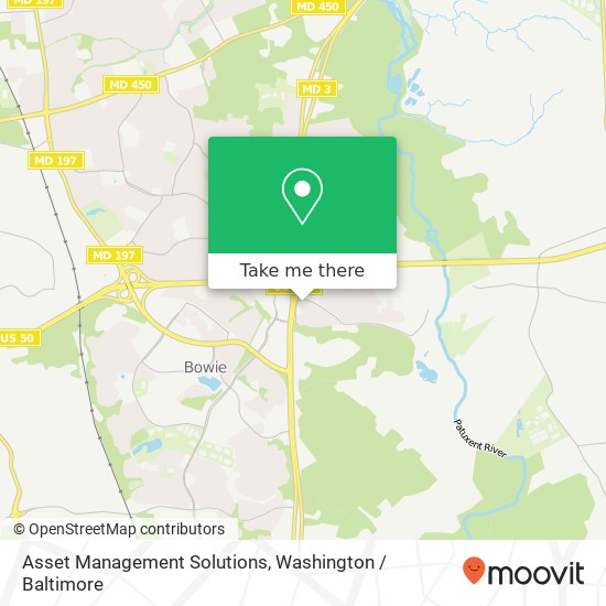 Mapa de Asset Management Solutions, 16401 Governor Bridge Rd