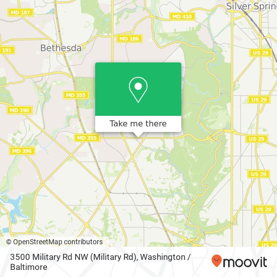 3500 Military Rd NW (Military Rd), Washington, DC 20015 map