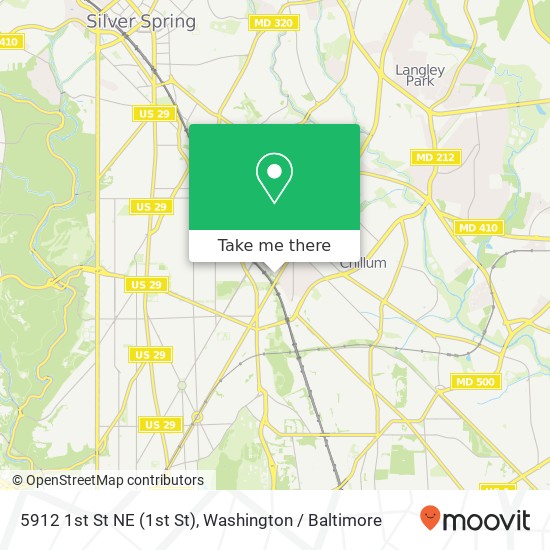 5912 1st St NE (1st St), Washington, DC 20011 map