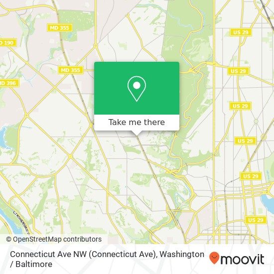 Connecticut Ave NW (Connecticut Ave), Washington, DC 20008 map