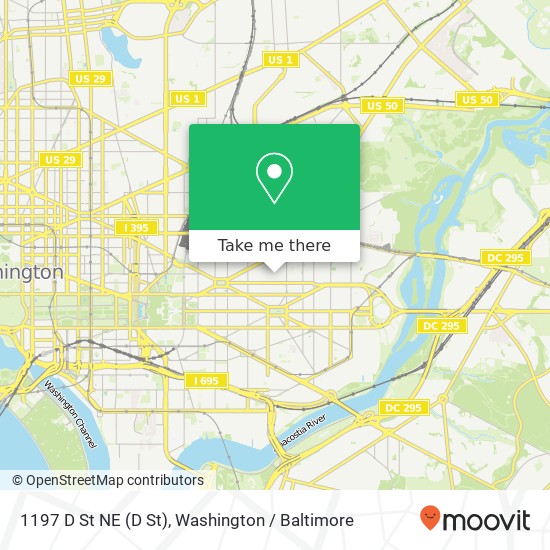 1197 D St NE (D St), Washington, DC 20002 map