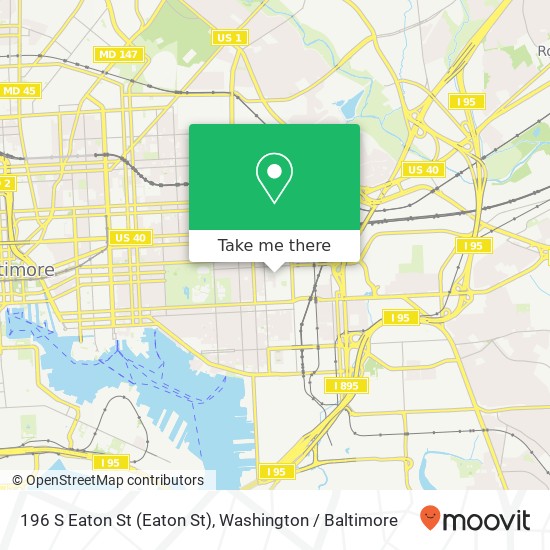 196 S Eaton St (Eaton St), Baltimore, MD 21224 map