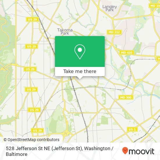 528 Jefferson St NE (Jefferson St), Washington, DC 20011 map