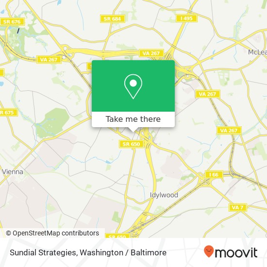 Mapa de Sundial Strategies, 1934 Old Gallows Rd