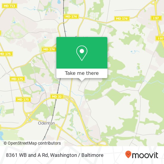 8361 WB and A Rd, Severn, MD 21144 map