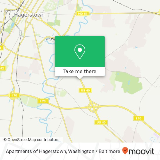 Mapa de Apartments of Hagerstown, 1809 Dual Hwy