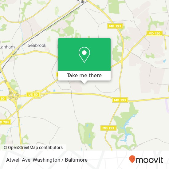 Atwell Ave, Bowie (BOWIE), MD 20720 map