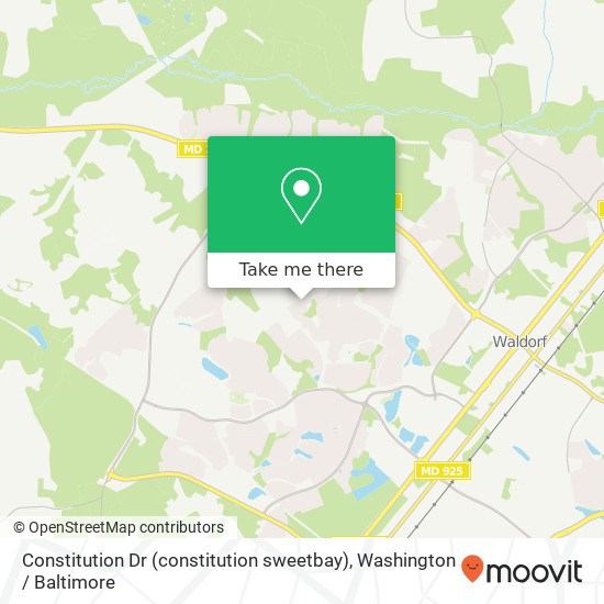 Constitution Dr (constitution sweetbay), Waldorf, MD 20603 map