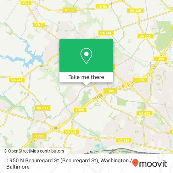 1950 N Beauregard St (Beauregard St), Alexandria, VA 22311 map