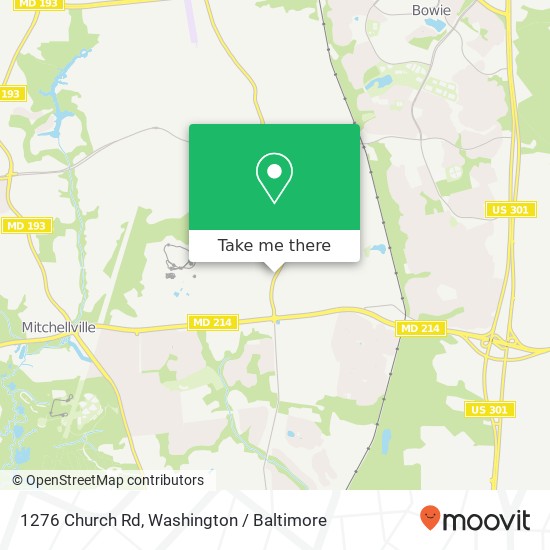 1276 Church Rd, Bowie, MD 20721 map