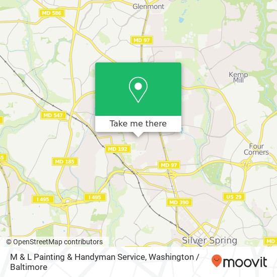 Mapa de M & L Painting & Handyman Service, 10207 Haywood Dr