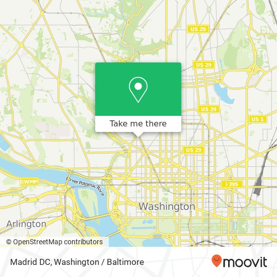 Madrid DC, 1714 Connecticut Ave NW map