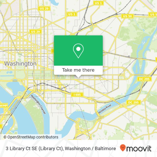 3 Library Ct SE (Library Ct), Washington, DC 20003 map