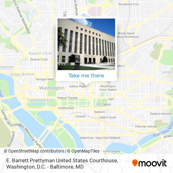 E. Barrett Prettyman United States Courthouse map
