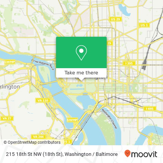 215 18th St NW (18th St), Washington, DC 20006 map