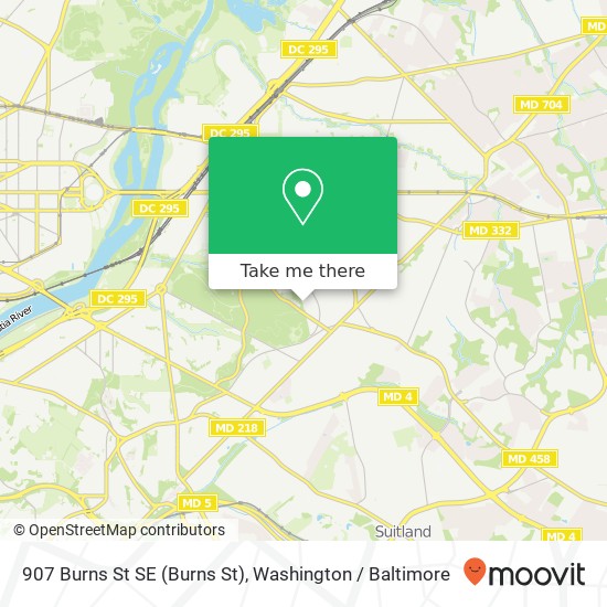 907 Burns St SE (Burns St), Washington, DC 20019 map