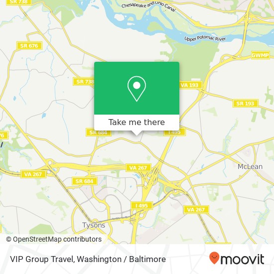 Mapa de VIP Group Travel